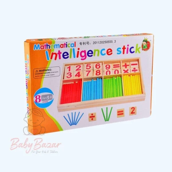 Educational Toys Wooden Mathematical Intelligence Stick Block Counting Sticks