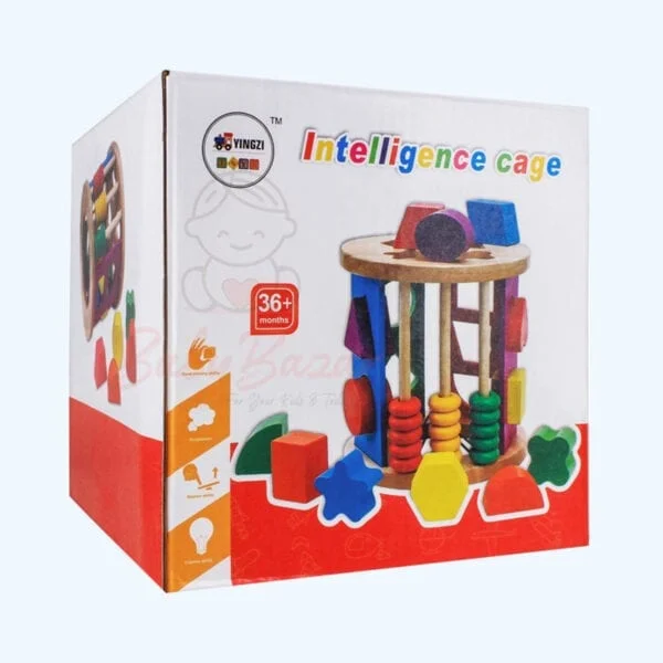 Educational Wooden Toy Intelligence Cage