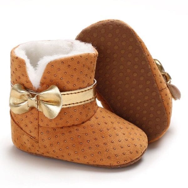 Winter Baby Girls Knit Woolen Soft bottom Toddler Shoes 105