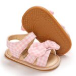 Baby Girls Flats Anti-Slip Rubber Sole Bow Toddler Princess Dress Shoes 342