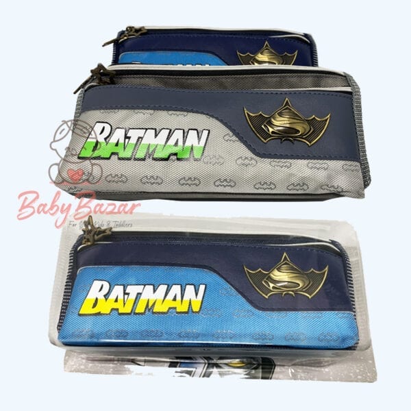 Batman themed pencil case, makeup bag, handmade pouch