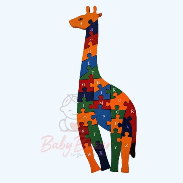 Educational Wooden Toy Animal Shaped Puzzles Giraffe