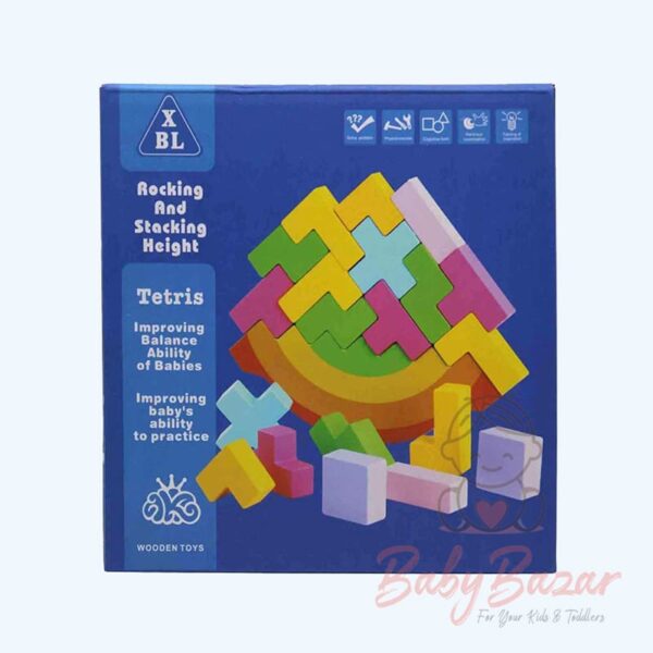 Rocking and Stacking Height wooden Educational Toys