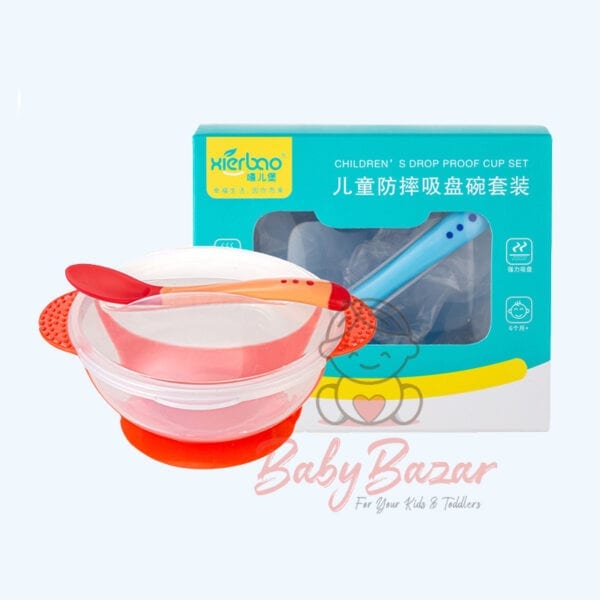 Baby Suction Bowl with Spoon Feeding Tableware 9213 Xierbao