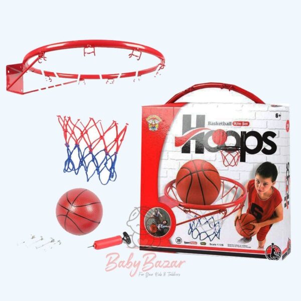 Portable Basketball Rim Set 13 Inch Mini Basketball
