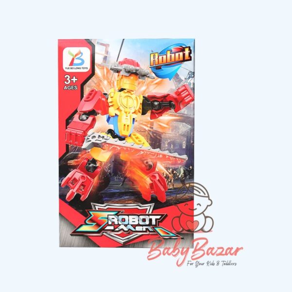 Robot Assembling Building Blocks Kids Educational Toys Puzzle - Blue