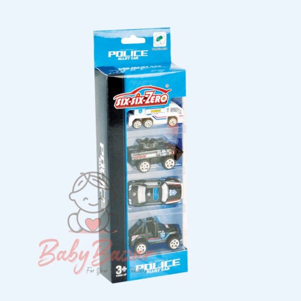 Police Alloy Cars Set