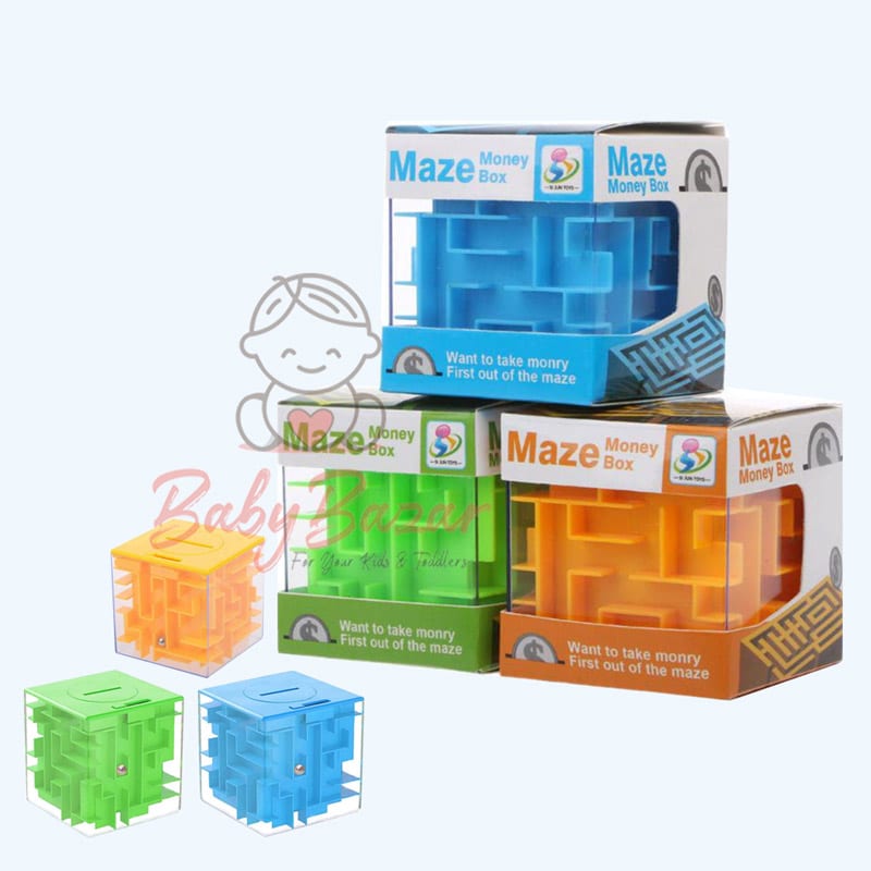 Maze Money Bank 3D Puzzle Box Educational Toy
