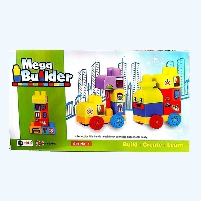 Mega Builder Create Build and Learn Vehicle Multi color