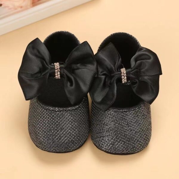 Baby Girls Flats Anti-Slip Rubber Sole Bow Toddler Princess Dress Shoes 335