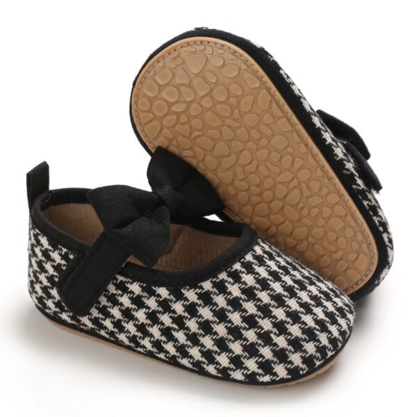 Baby Girls Flats Anti-Slip Rubber Sole Bow Toddler Princess Dress Shoes 337