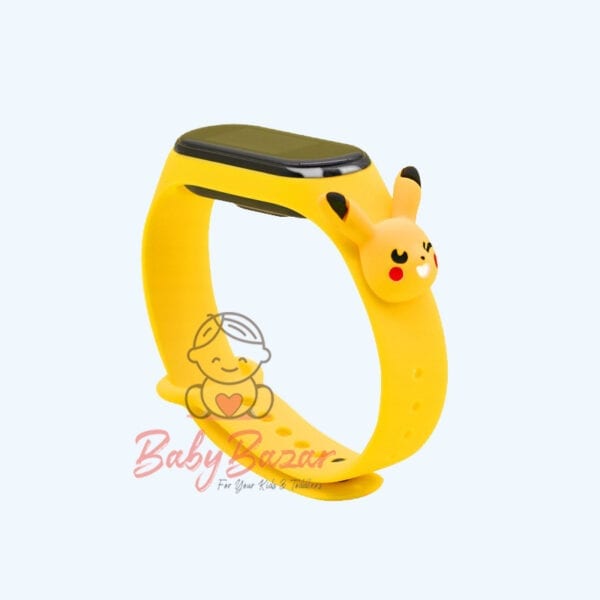 Baby cartoon watch LED Touch Screen Yellow Pikachu Pokemon