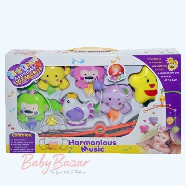 Sweet Cuddles Musical Cot Mobile Set for Baby Harmonious Music Rattle Set D029