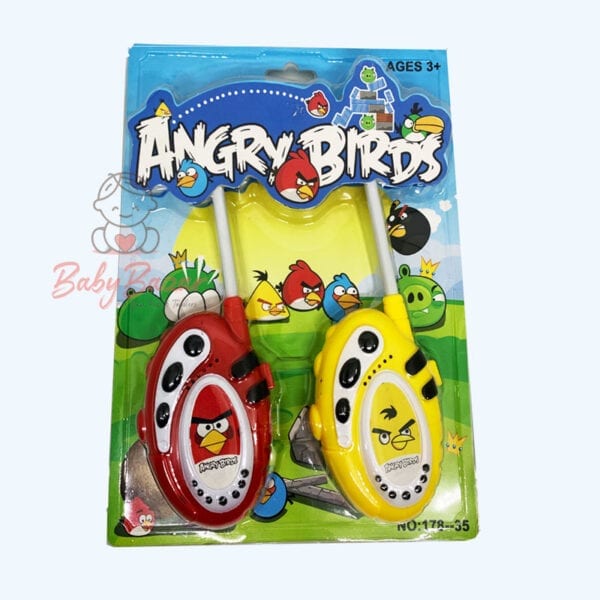 Electronic Walkie Talkies Set Toy for Kids Angry Birds