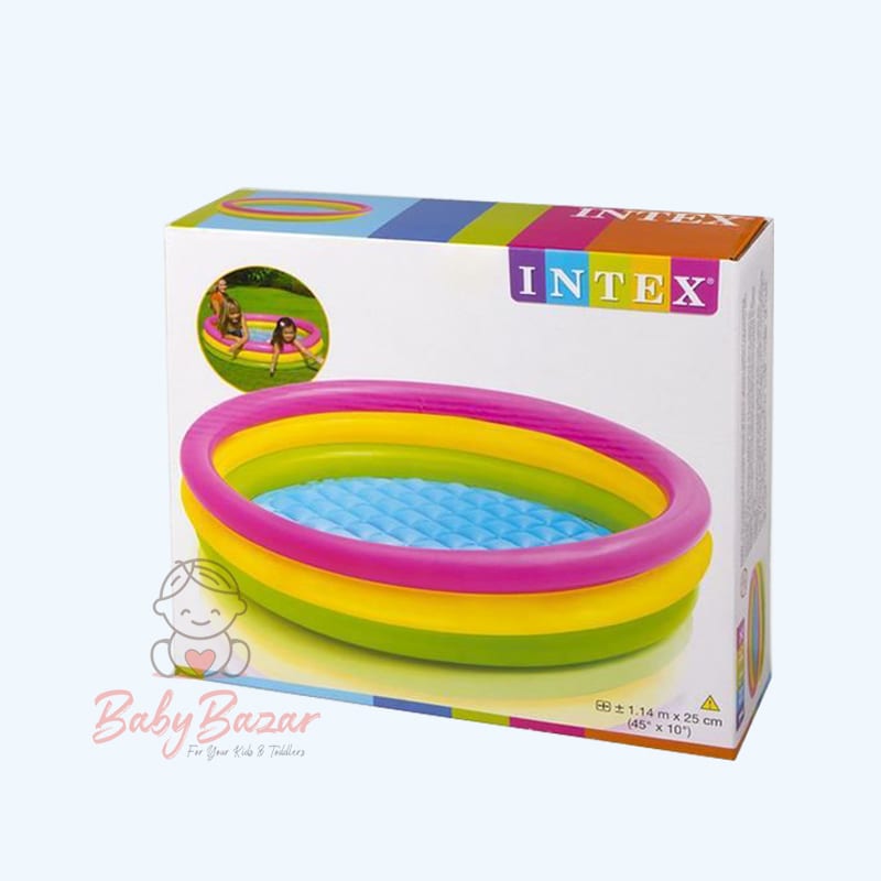 Intex Inflatable Round Baby Play Pool 1.14m x 25 cm ( 45 inch x 10 inch ) 57412NP