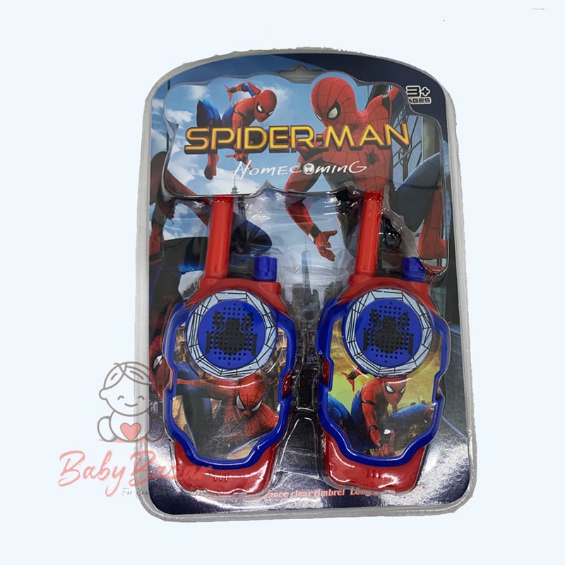 Electronic Walkie Talkies Set Toy for Kids Spider man