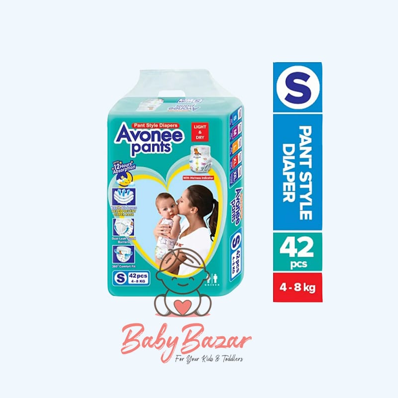 Avonee Pants Baby Diaper Mini (S) (4-8 kg) – 42pcs
