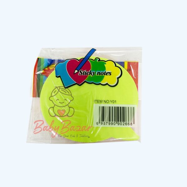 Sticky Notes Bubble Shape 3x3 Inch 5 Colors 100 Sheets