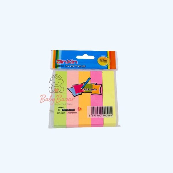 Sticky Notes 5 line 3×3 Inch 5 Colors 100 Sheets