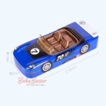Creative Open Sports Car Shape Printed Metal Pencil Box B687