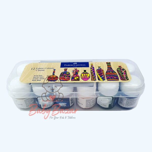 Faber Castell Fabric Colours 10ml Each (Pack of 12)