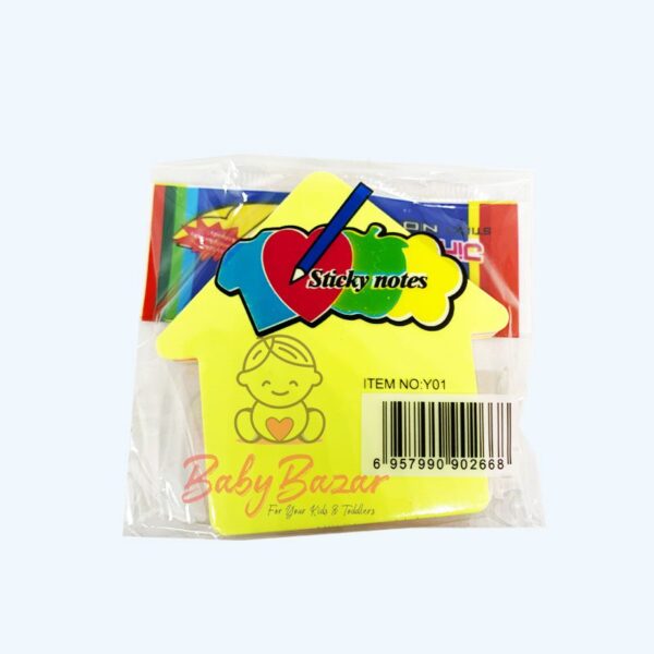 Sticky Notes Home Shape 3x3 Inch 5 Colors 100 Sheets