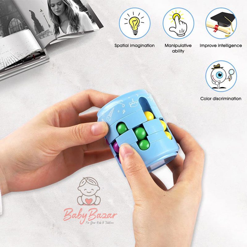 Rotating Magic Bean Can Shape Cube Intelligent Stress Relief Toy