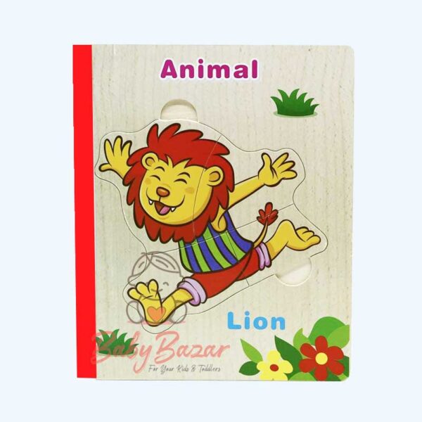 Educational Wooden Book Puzzle Animal