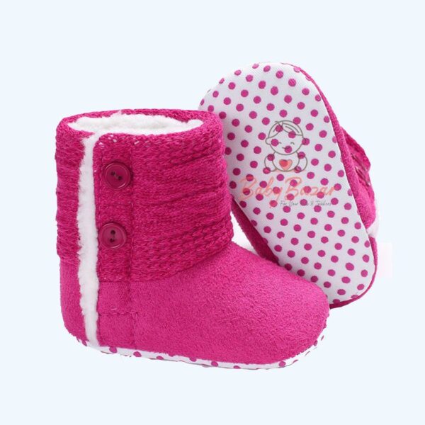 Winter Baby Girls Knit Woolen Soft bottom Toddler Shoes 107