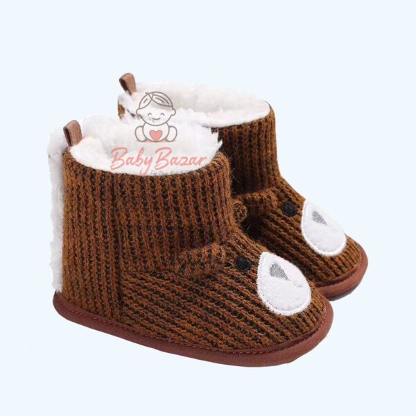 Winter Baby Girls Knit Woolen Soft bottom Toddler Shoes 109