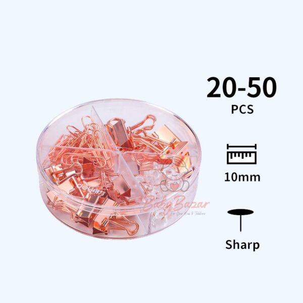 Deli Premium Clip and Pin Set Rose Gold 78553