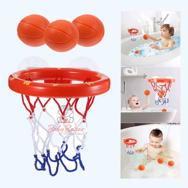 Bath Toys Basketball Balls Hoop for Kids