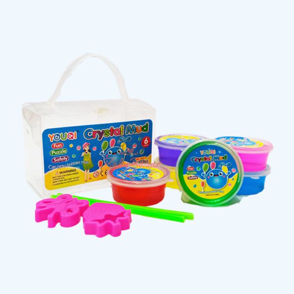 YOUQI Crystal Mud Toy for Preschooler Kids 6 colors
