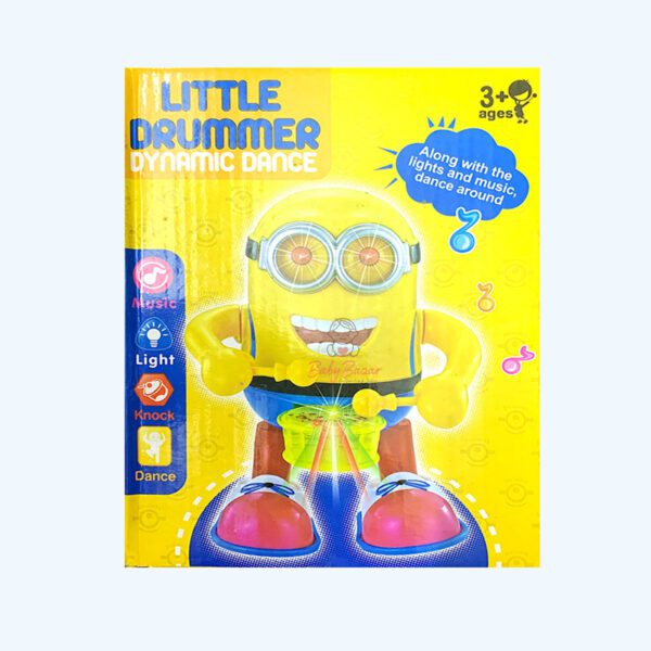 Minion Little Drummer Dynamic Dance With Projector Lights Musical Toys