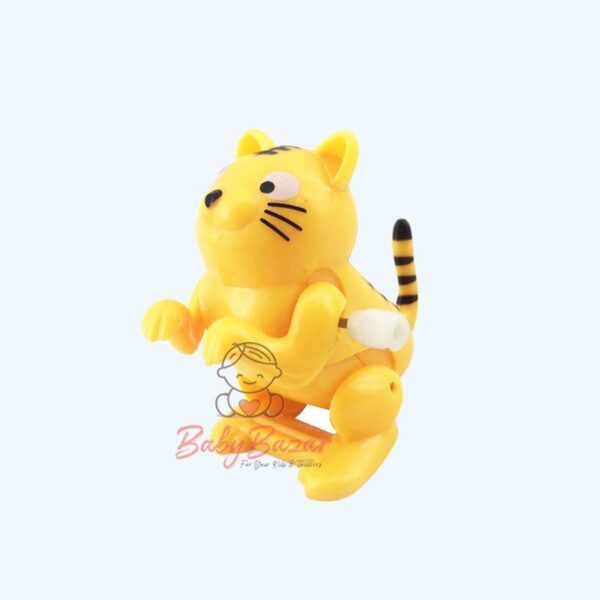 Mini Plastic Tiger Somersault Jumping Wind Up Toys