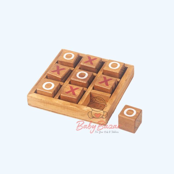 Wooden Crosses Tic Tac Toe XO Pedagogical Board Games