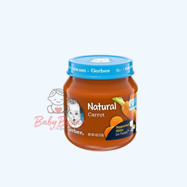 Gerber Natural Glass 1st Foods Carrot Baby Meals 113g