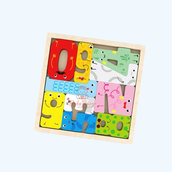 Educational Wooden Toy Number Shaped Puzzles
