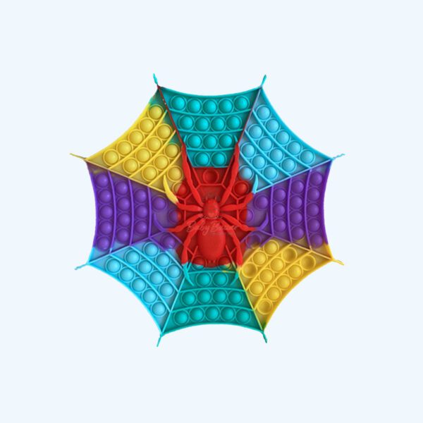 Jumbo Mega Bubble Pop Large Fidget Rainbow Spider Giant Silicone Sensory Toys