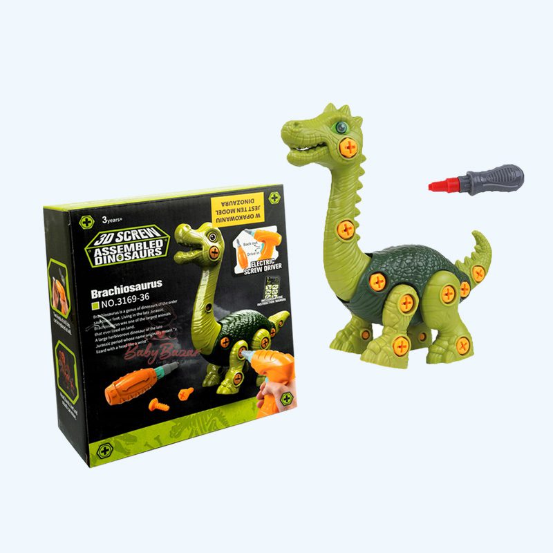 3D Screw Assembled Dinosaurs Puzzle Assembly
