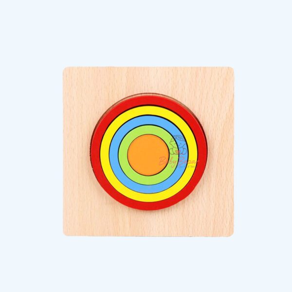 Educational Wooden Shape Cognition Board Puzzles