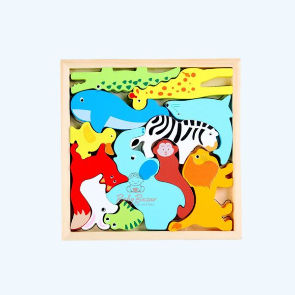 Educational Wooden Toy Animal Shaped Puzzles